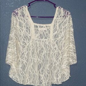 Elegant White Lace Women Top